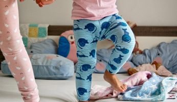 selbstgenähte Kinderleggings