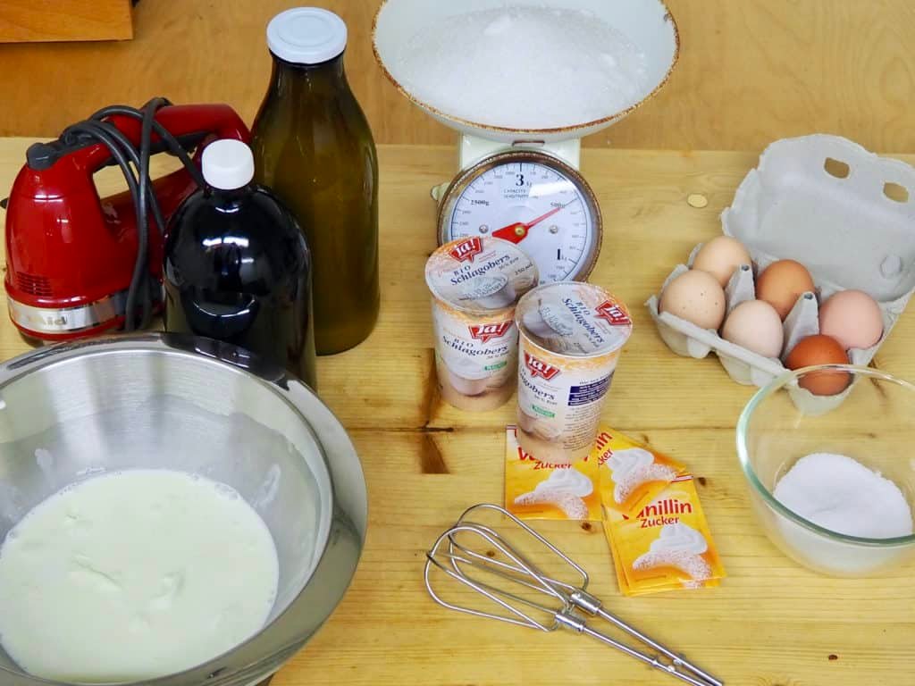 Zutaten für Eierlikör
