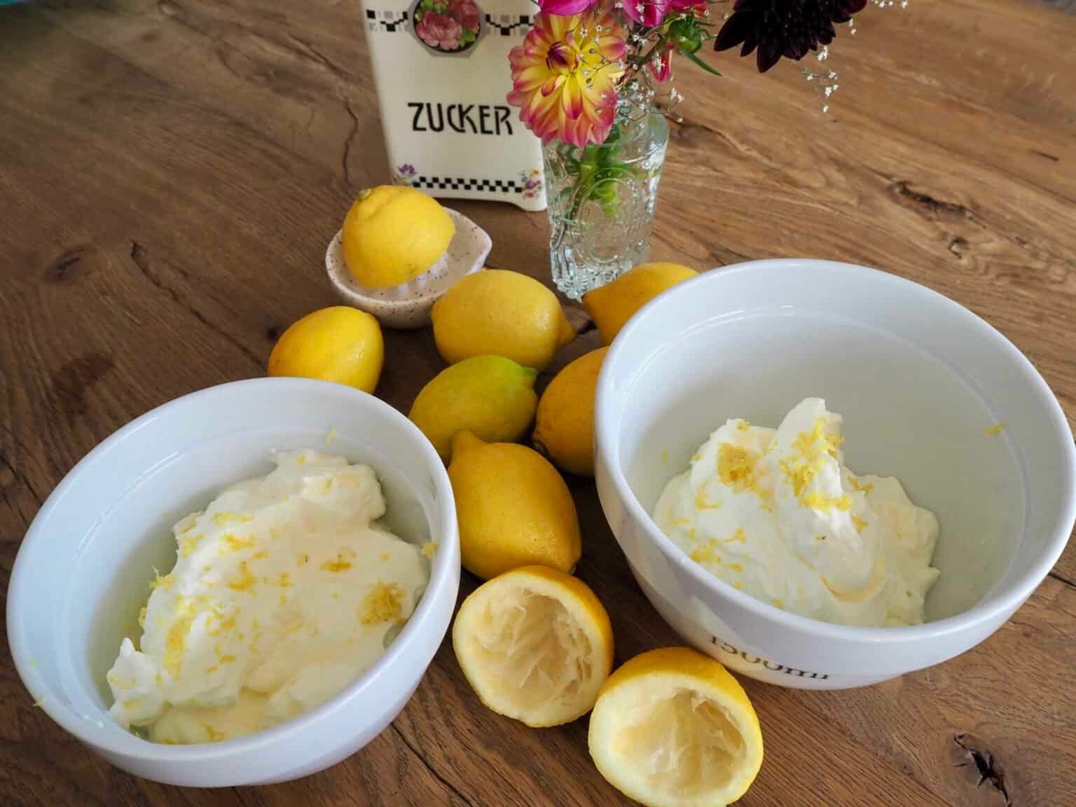 Rezept für cremiges Zitroneneis – Ohne Eismaschine! - Torftrottel