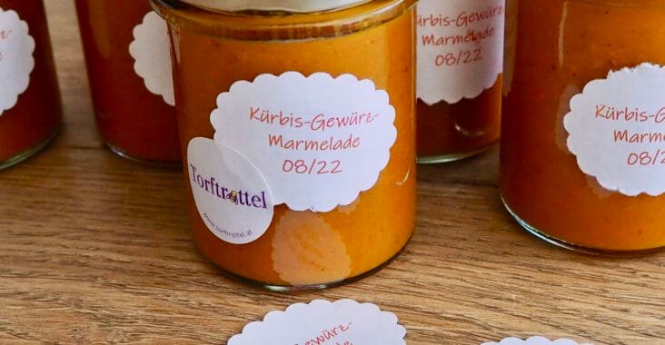 Kürbis-Gewürz-Marmelade: einfaches Rezept in drei Schritten