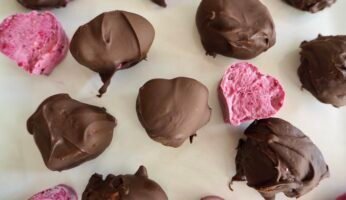 zuckerfreie Himbeerpralinen