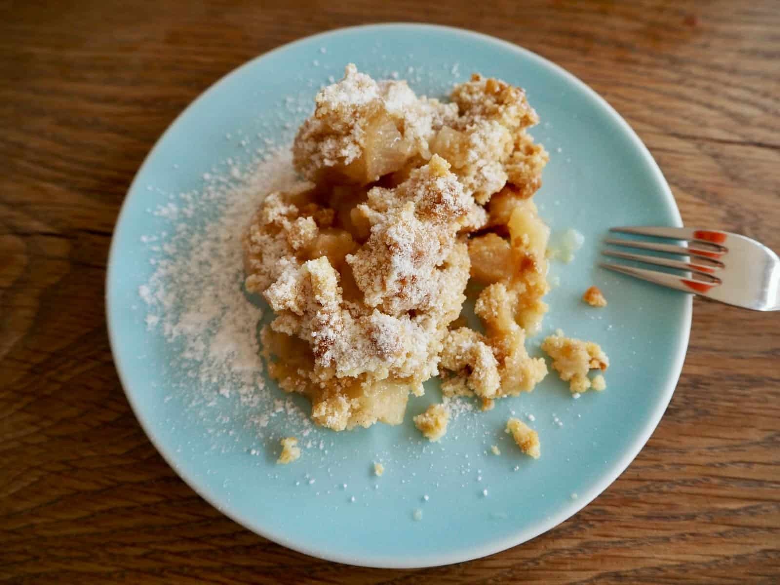 Birnen-Apfel-Crumble: Einfaches Herbst-Ernte-Rezept - Torftrottel