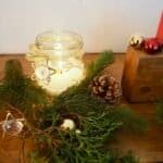 gefrostete Windlichter