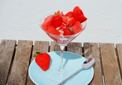 Rezept für Erdbeersorbet