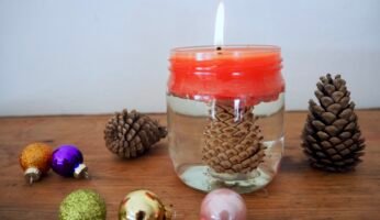 Kerzendeko im Glas selber machen