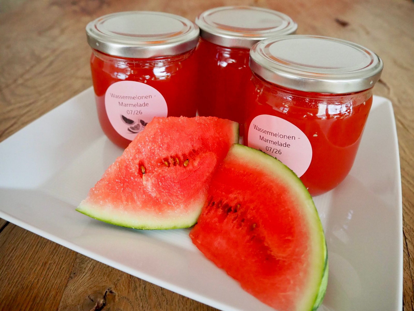 fertige Wassermelonen-Marmelade