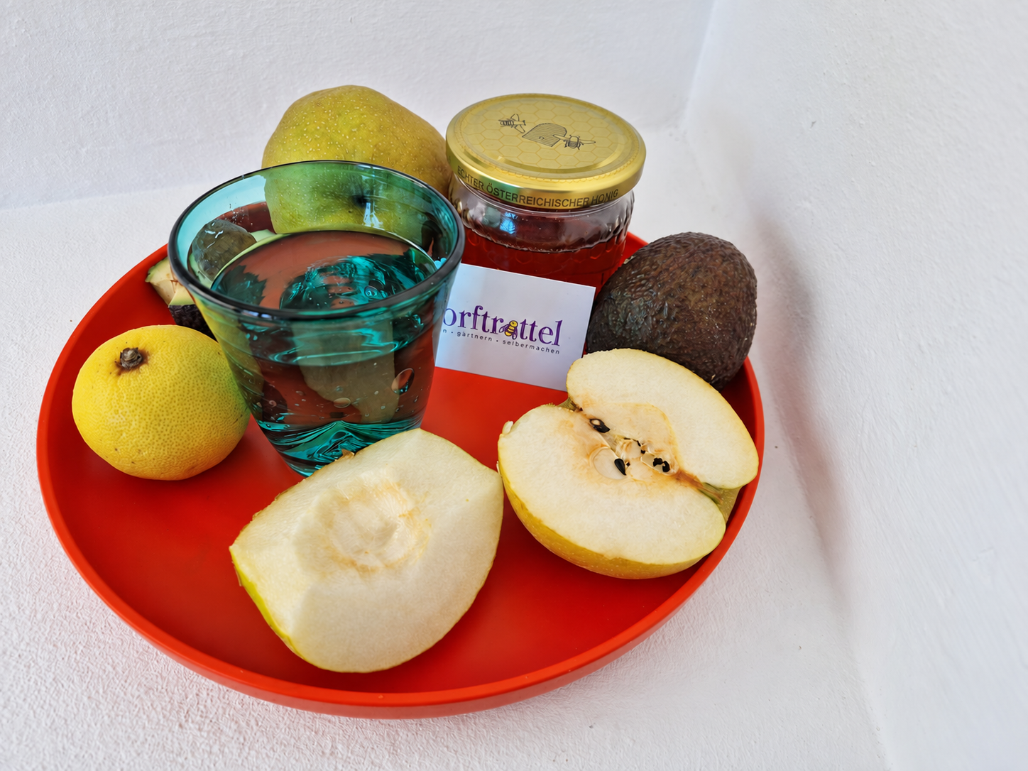 Zutaten für Birnen-Avocado-Smoothie